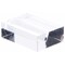 Plymor Clear Acrylic Block with Sign Display Holder Slot, 1.5" W x 1" D x .5" H